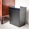 Dacasso Classic Black Leather 32 QuartËœWaste Basket AG-1032 - alternate 3